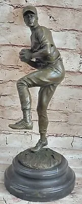 Baseball Pitcher Bronze Metal Sculpture Statue Figure Trophy MLB Decor Collector • $299