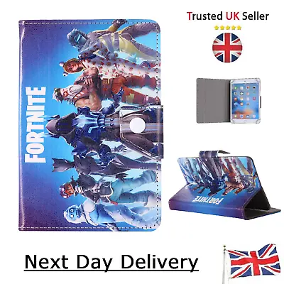 Blue Fortnite Case - Kids Boys Teen Cover For 7  8   9.7   10   Inch Tablet Size • £15.99