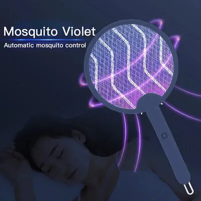 £8.98 • Buy Foldable Electric Fly Insect Zapper Bat Racket Swatter Mosquito Wasp Pest Killer