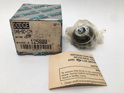 DODGE INSSC17M/125800 Insert Bearing 1/2  ID INS-SC-17M USA • $47.32