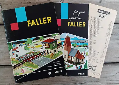 Faller Catalogue 1962/63 Price List Supplement Leaflet Model Railways English • £26.99