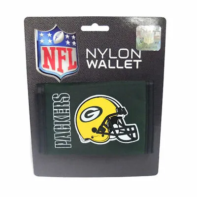 Officially Licensed NFL Green Bay Packers Nylon Trifold Wallet • $8.49