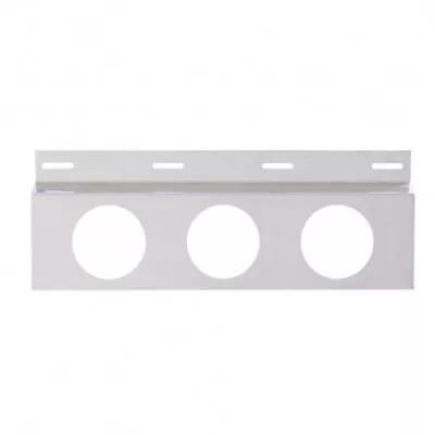 United Pacific 10640 Mud Flap Bracket   Top Stainless Three 4  Light Cut Out • $51.77