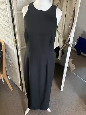 Ladies Black Long Dress Size 14 Miss Selfridge • £2.50