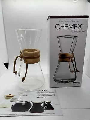 Chemex Pour-Over Glass Coffeemaker - Classic Series - 3-Cup - Exclusive • $29.99