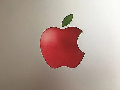 £3.95 • Buy 3x Real Red Snowwhite Sticker For Apple Macbook Backlit Logo Air Pro 11 13 15 