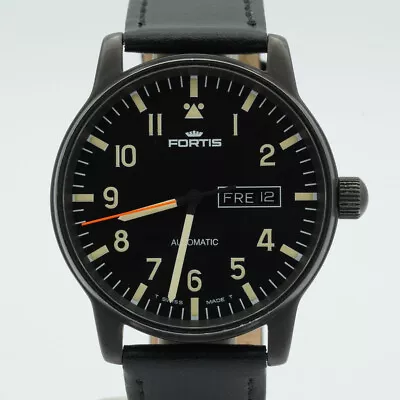 Fortis Aviator Watch Automatic Men's 595.18.158 Vintage Nice Condition 1 9/16in • $807.35