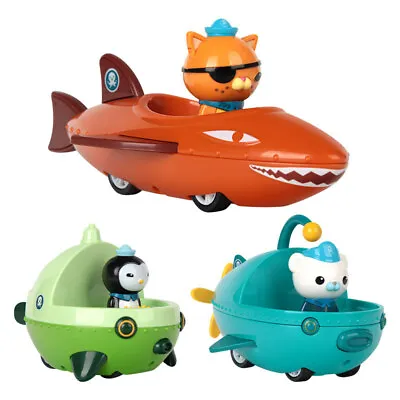 3PCS/Set The Octonauts Barnacles Peso Kwazii Pull-back Vehicle Playset Toys Kids • £16.99