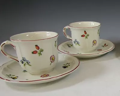 Villeroy & Boch PETITE FLEUR Tea Cup And Saucer 2 5/8   SET 2 • $20