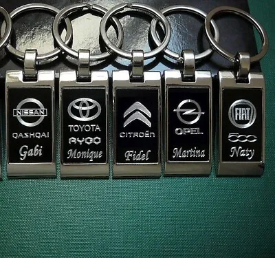 KEYCHAIN Schlüsselanhänger TOYOTA BMW NISSAN MAZDA PEUGEOT OPEL KIA HYUNDAI FIAT • $11.50