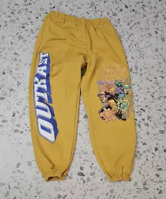 Outkast Yellow Jogger Sweatpants Sz M Big Boi Andre 3000 • $29.95