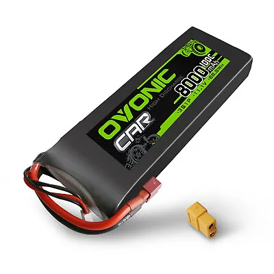 Ovonic 11.1V 100C 8000mAh 3S LiPo Battery For 1/8 1/10 Traxxax Car Deans & XT60 • $36.79