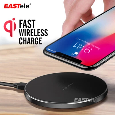 $13.99 • Buy Qi Wireless Charger FAST Charging Pad For IPhone 14 13 12 11 Pro Samsung S23 S22