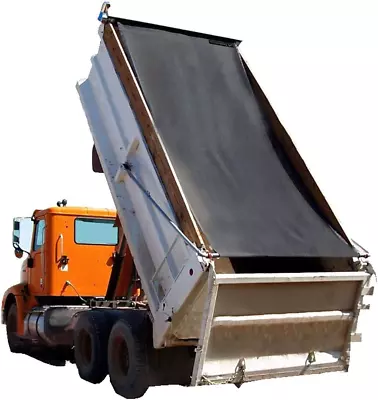 Dump Truck Mesh Tarp 7'X15' - Tentproinc 7'X15' - 6'' Pocket One End Black • $120.38