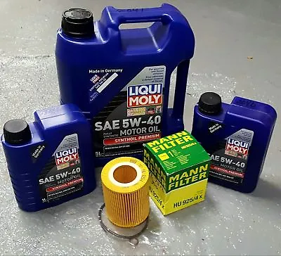 OIL CHANGE KIT W/LIQUIMOLY 5W-40 & MANN FILTER For BMW E36/E39/E46/E83 1996-2006 • $85.87