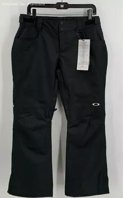 NWT Oakley Womens Black Regular Fit Pockets Straight Leg Snow Pants Size Medium • $64.99