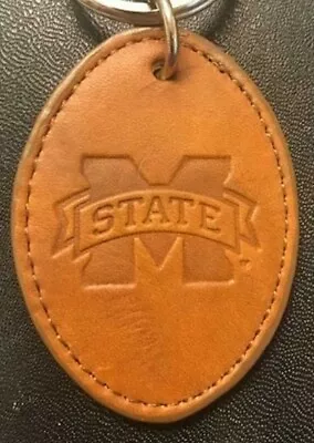 Mississippi State Bulldogs NCAA Embossed Leather Key Fob Keychain • $3.99