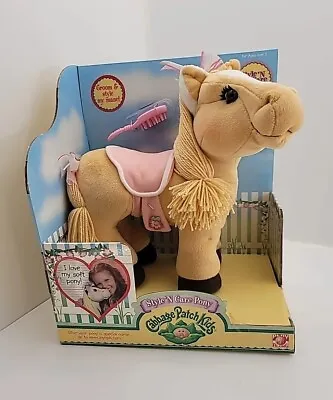 Cabbage Patch Kids Style 'N Care Pony Plush Doll Figure 2004 Pink Saddle  • $50