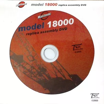 TWH 005DVD Manitowoc 18000 Crane (assembly DVD Only) NEW • $19