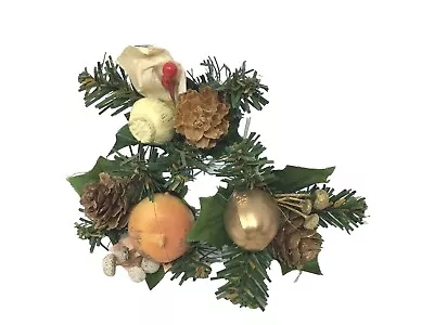 Christmas Floral Picks Fruit Pinecones Greenery Wreath Holiday Lot Of 3 Vintage  • $10