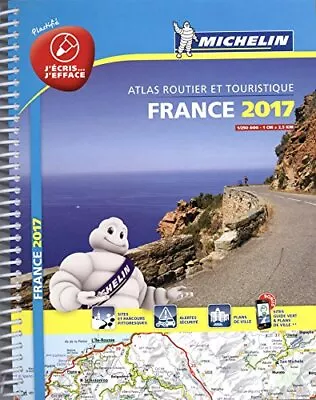 France 2017 Atlas - Laminated A4 Spiral (Tourist & Motoring Atlases) Michelin  • £3.75