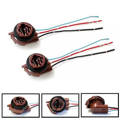 3156 3157 Pre-Wired Harness Sockets For Repair Replacement Install LED Bulbs • $8.99