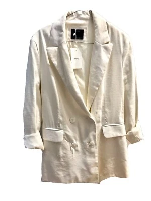 $30 • Buy Bershka Cream Blazer XS *BNWT*