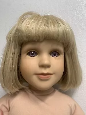 My Twinn Doll Posable Blonde Hair Pink Eyes Neck Stamped 1996 • $42