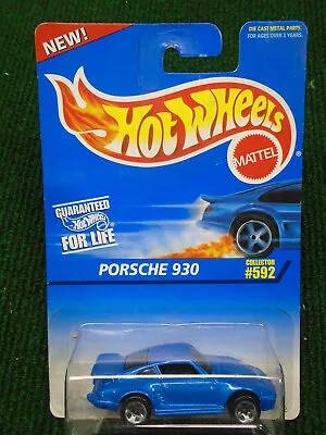 Hot Wheels - NIP 1995 BLUE PORSCHE 930 # 592 • $10