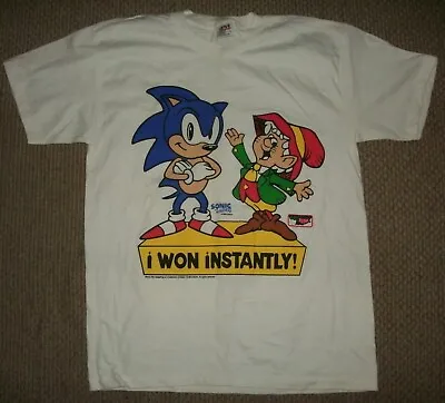 Vintage 1993 Sega Sonic The Hedgehog Keebler T- Shirt--Size: L--FREE SHIPPING • $177.77