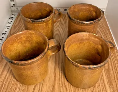 Set Of 4 McCoy Pottery 1412 USA Coffee Canyon Mesa Cups Mugs • $20
