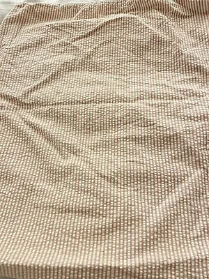 Zara Home Sear Sucker King Shams Mauve  And White Stripe Set Of 4 • $45