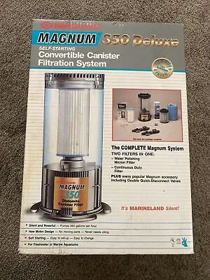 BRAND NEW Marineland Magnum 350 Canister Aquarium Filter W/EXTRA STUFF • $450