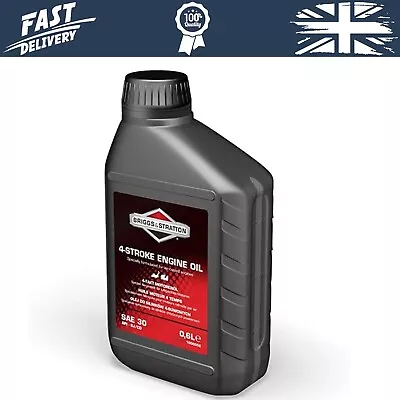 New Briggs Stratton 100005E 4 Stroke Lawn Mower Engine Oil SAE30 0.6 L Uk • £12.95