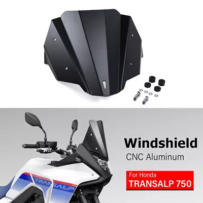 Motorcycle Aluminum Windscreens Wind Deflectors For Honda Transalp 750 XL750 • $105.99