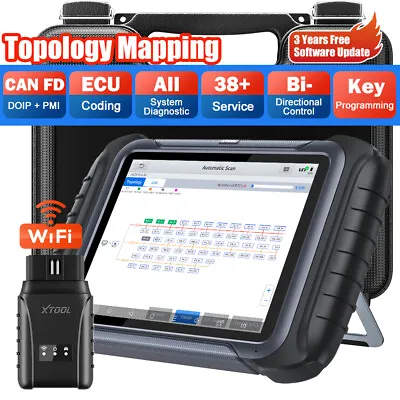 XTOOL D8W Auto WIFI Diagnostic Scanner Topology Mapping E/CU Key Coding 38 Reset • $749