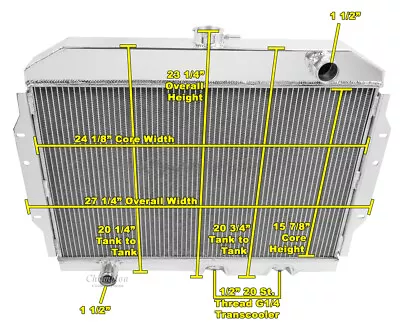 Super Champion 2 Row All Aluminum Radiator For 1968 - 1974 AMC Javelin #EC407 • $208