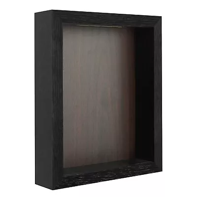8x10 Shadow Box Top Loading Wood (Black Frame Mohagany Backboard) • $14.89