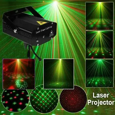 Mini Laser Projector Stage Lights LED R&G Lighting Xmas Party KTV DJ Disco L • $14.80