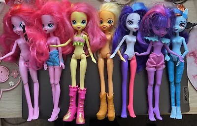 My Little Pony Equestria Girls Doll Bundle 7 Dolls Incl Talking Pinkie Pie • £19.99