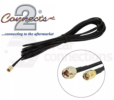 In Car DAB Radio Aerial Extension Cable Lead 5M SMA Male To SMB Female CT27AA183 • £11.95