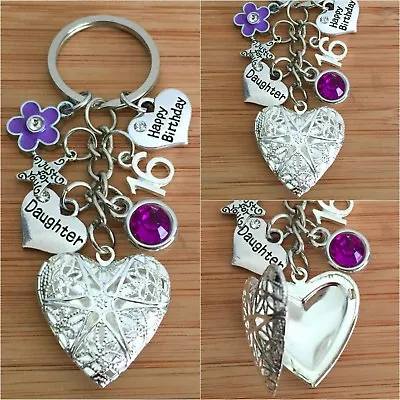 £6.99 • Buy Personalised HAPPY BIRTHDAY Gifts Charm Keyring 18th 21st 30th Gift For Her