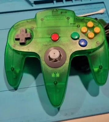 Nintendo N64 OEM Jungle Green Controller TIGHT STICK TESTED AND WORKING!  • $50