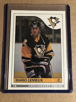 1992-93 O-Pee-Chee 25 Anniversary Series Rookie Reprints #18 Mario Lemieux Pens • $10.93