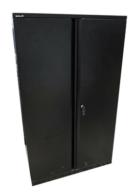£165 • Buy Bisley 2 Door Mid Height Filing Cupboard Stationery With Keys And 3 Shelves 