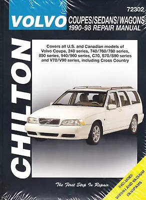 1990-1998 Volvo Coupes Sedans Wagons Chiltons Repair Service Shop Manual 90955 • $38.95