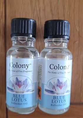 2 X COLONY REFRESHER OILS Blue Lotus Larger 15ML BOTTLES • £2.99