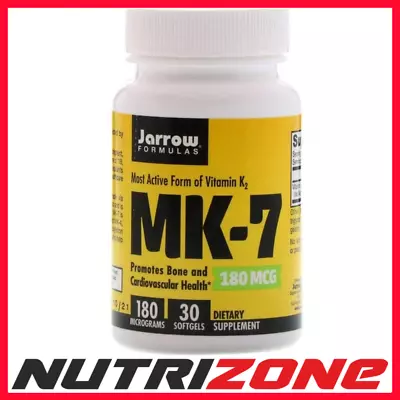 Jarrow Formulas Vitamin K2 MK-7 180mcg Teeth & Bone Health - 30 Softgels • £24.90