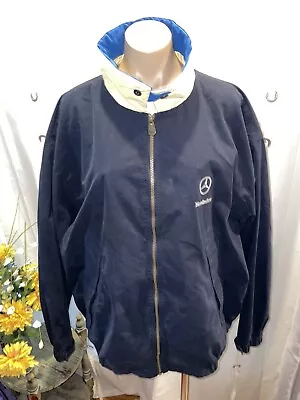 Cutter & Buck Mercedes Benz Jacket Mens Size XL Navy Blue Full Zip • $29.99