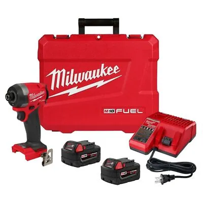 Milwaukee M18 FUEL 1/4  Hex Impact Driver Kit Powerful And Fast Model 2953-22 • $278.07